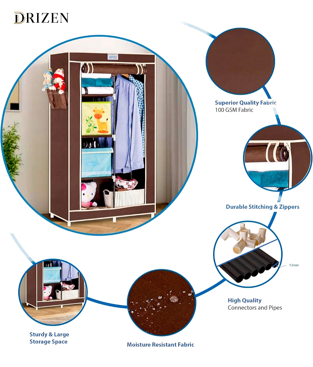 Multipurpose Wardrobe\Almirah for Clothes & Storage